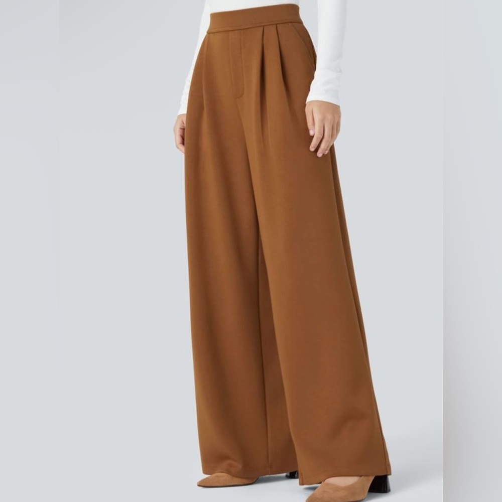 Halara Burnt Orange  Wide-Leg Pants